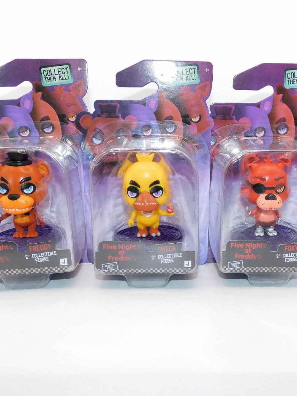 Five Nights at Freddys  Complete 3 Fig Set Foxy Chica Freddy Fazbear FNAF NEW
